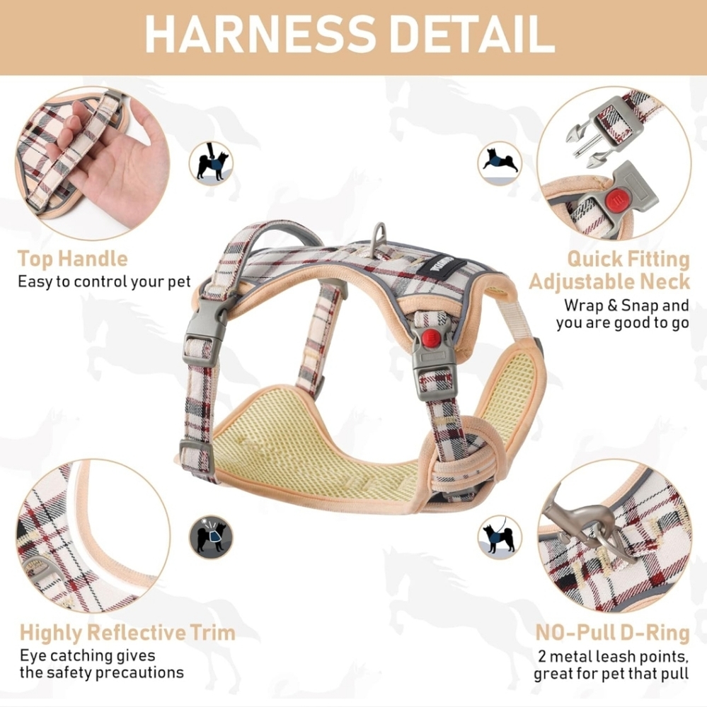 Pet Harness Collar and Leash Set - Picture 2 of 7